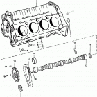 350 MAG. ALPHA (4 BBL.)    GM 350 V-8 1997 0K001527 THRU 0K999999 Cylinder block and camshaft(350 c.i.d. flat lifter...