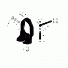 ALPHA ONE SS            1986-1989 ALL THRU none Gimbal ring and steering lever(iiia-v) (2nd design...