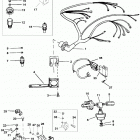4.3LX  (GEN II) (4 BBL.)    GM 262 V-6 1996 0F601127 THRU 0F802999 Wiring harness and electrical components