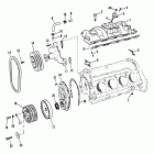 454 MAG. BRAVO (GEN. V) GM 454 V-8 1995-1996 0F305000 THRU 0F801699 Intake manifold and front cover