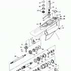 BRAVO TWO 0F730000 THRU 0M100000 Gear housing(bravo iii)(one piece housing)