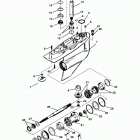 BRAVO TWO 0F730000 THRU 0M100000 Gear housing(bravo i)
