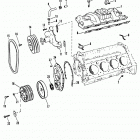 502 MAG. BRAVO (GEN. V)     GM 502 V-8 1992-1993 0D824589 THRU 0F114528 Intake manifold and front cover