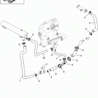 8.2L Mag EC (H.O. Model) 2A051742 & Up Cooling system, raw water components, port