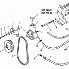 5.7L BRAVO EFI (TBI)   GM 350 V-8 1995 0F225560 THRU 0F752399 Power steering components