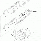 CMD 2.8 EI 165 88005001 THRU 88005167 Heat exchanger and hoses