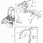 BRAVO THREE 0B664190 THRU 0F729999 Hydraulic pump and bracket