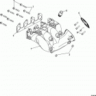 100 VAZER EC 1A035295 THRU 1A036006 Exhaust system, manifold