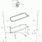4.3LX (GEN +) (2 BBL.)      GM 262 V-6 1996-1997 0F803000 THRU 0K999999 Oil pan and oil pump