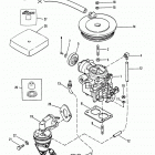 165    (2 BBL.)  MERCURY 224 I/L4 1987 0B434941 THRU 0B774251 Carburetor and fuel pump (165-170-3.7l)