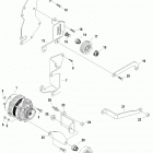 4.3L EFI  (GEN+) TBI    GM 262 V-6 0L619000 THRU 0M322780 Alternator and brackets
