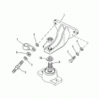 454 MAG. BRAVO GM 454 V-8 1988-1992 0B721206 THRU 0D805068 Крепление двигателя
