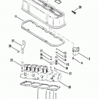 140     GM 181 I/L4  1982-1986 6229718 THRU 0B450800 Cylinder head and rocker cover (120-2.5l  /  135 c...
