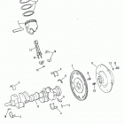 502 MAG. BRAVO GM 502 V-8 1990-1992 0C878221 THRU 0D824588 Crankshaft, pistons and conn. rods