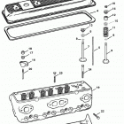 350 MAG. ALPHA (4 BBL.)    GM 350 V-8 1997 0K001527 THRU 0K999999 Cylinder head and rocker cover