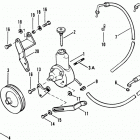 140     GM 181 I/L4  1982-1986 6229718 THRU 0B450800 Power steering pump assembly