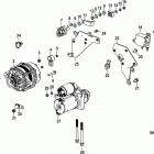4.5L MPI 200 Alpha/Bravo 2A441953 & Up Electrical components, starter, alternator, and co...