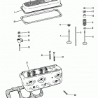 175  (2 BBL.)    GM 262 V-6  1987 0B527955 THRU 0B773242 Cylinder head and rocker cover