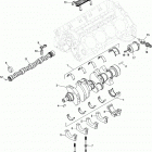 5.0L MPI ALPHA/BRAVO 0M300000 THRU 0M599999 Cylinder block, camshaft and crankshaft