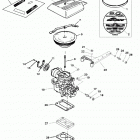 5.0L  (2 BBL.)    GM 305 V-8  1998-2001 0L015751 THRU 0M599999 Carburetor and throttle linkage(two barrel)