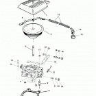 4.3LH  (GEN +) (4 BBL.)    GM 262 V-6 1998 0L010044 THRU 0M614999 Carburetor and throttle linkage(four barrel)
