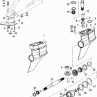 BRAVO XR THREE 0W240000 & Up Gear housing(bravo i xr  /  sportmaster)(0m955633 ...