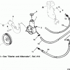 350 MAG. ALPHA (4 BBL.)    GM 350 V-8 1997 0K001527 THRU 0K999999 Power steering components