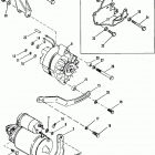 200  (2 BBL.)   GM 305 V-8  1987 0B525982 THRU 0B774444 Starter motor and alternator