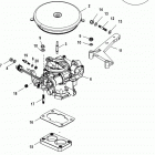 4.3L CARB ALPHA/BRAVO 1A063240 & Up Carburetor and throttle linkage