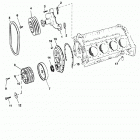 7.4LX BRAVO (MPI)(GEN. V)   GM 454 V-8 1996 0F602010 THRU 0F801999 Water pump and front cover