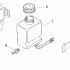 350 MAG. ALPHA (4 BBL.)    GM 350 V-8 1997 0K001527 THRU 0K999999 Oil reservoir bottle and bracket