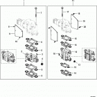 4.3L CARB ALPHA/BRAVO 0W650000 THRU 1A063239 Exhaust risers