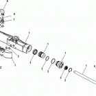 100 VAZER EC 1A035295 THRU 1A036006 Steering cylinder, hydraulic power steering