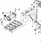 2.0L ES 130 70002130 THRU 70015639 Oil pump and balance shaft