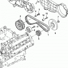 3.0L TDI 225 V6 CEZ000201 & Up Toothed belt and cover