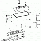 4.3LX (GEN +) (2 BBL.)      GM 262 V-6 1996-1997 0F803000 THRU 0K999999 Cylinder head and rocker cover