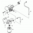 454 MAG. BRAVO (GEN. V) GM 454 V-8 1995-1996 0F305000 THRU 0F801699 Fuel pump and fuel filter