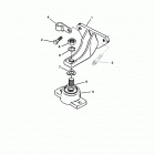 4.3L EFI  (GEN+) TBI    GM 262 V-6 0L619000 THRU 0M322780 Крепление двигателя