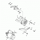 502 MAG. BRAVO GM 502 V-8 1990-1992 0C878221 THRU 0D824588 Starter motor and alternator