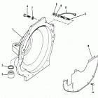 454 MAG. BRAVO (GEN. V) GM 454 V-8 1995-1996 0F305000 THRU 0F801699 Flywheel housing