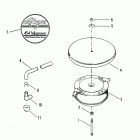 454 MAG. BRAVO GM 454 V-8 1988-1992 0B721206 THRU 0D805068 Flame arrestor old design