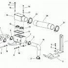 CMD 4.2 MS 200 88020001 THRU 88020166 Thermostat  assembly and hoses