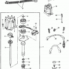 5.7LX EFI  (4 BBL.-TBI)  GM 350 V-8  1997 0K001506 THRU 0K999999 Distributor and ignition components