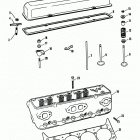 454 MAG. ALPHA GM 454 V-8 1986-1988 0A631894 THRU 0B785148 Cylinder head and rocker cover