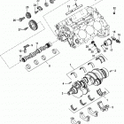 4.3L MPI ALPHA/BRAVO EC 1A637496 & Up Cylinder block, camshaft, crankshaft and balancesh...