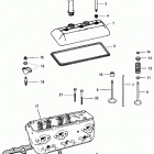 262 MAG (TBI)(GEN+) 0F803800 THRU 0K999999 Cylinder head and rocker cover