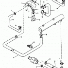 454 MAG. BRAVO (GEN. V) GM 454 V-8 1995-1996 0F305000 THRU 0F801699 Thermostat housing (standard cooling)