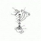 350 MAG. BRAVO MPI(GEN+)    GM 350 V-8 1996 0F602000 THRU 0K001500 Крепление двигателя