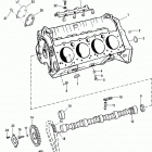 5.7LX EFI  (4 BBL.-TBI)  GM 350 V-8  1997 0K001506 THRU 0K999999 Cylinder block and camshaft(roller lifters)
