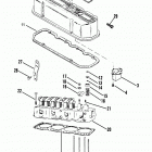 140     GM 181 I/L4  1982-1986 6229718 THRU 0B450800 Cylinder head and rocker cover (140-3.0l  /  181 c...